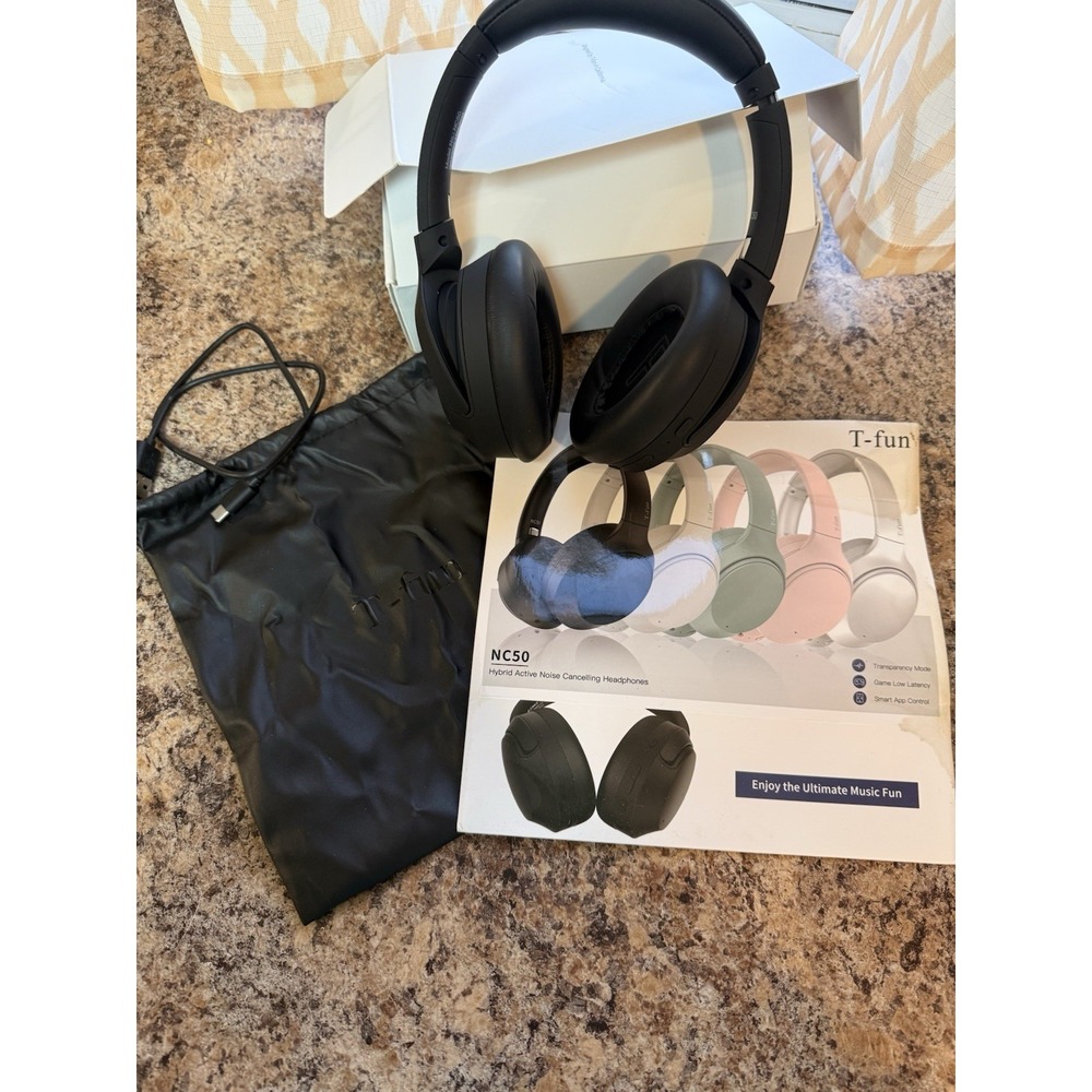 T-Fun NC50, Wireless Earphones -NEW/opened Box- Black